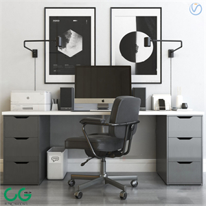 modern desk chair 3d model